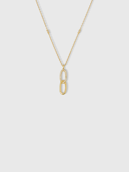 TWP Gold Chiara Diamond Necklace view 1