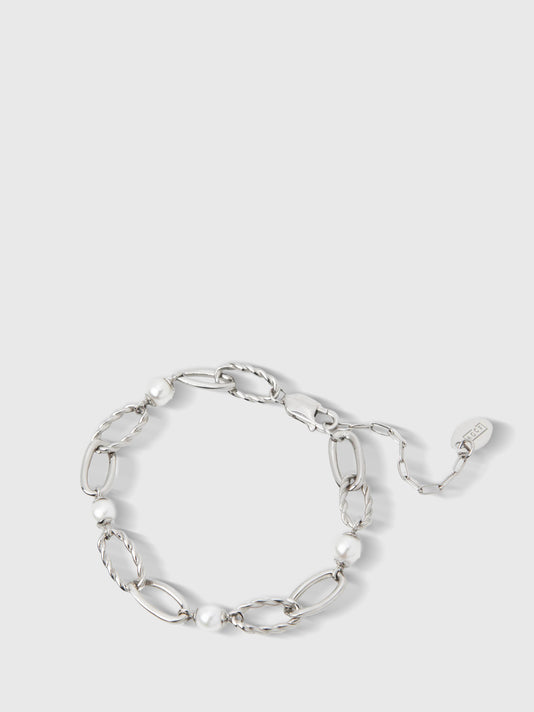 TWP White gold Maria Pearl Bracelet view 1