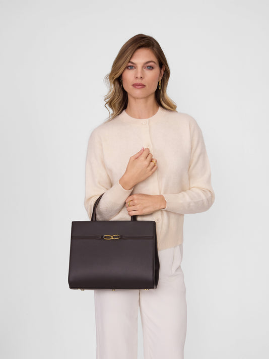 TWP Chocolate brown Aurelia Media - Smooth Leather view 1