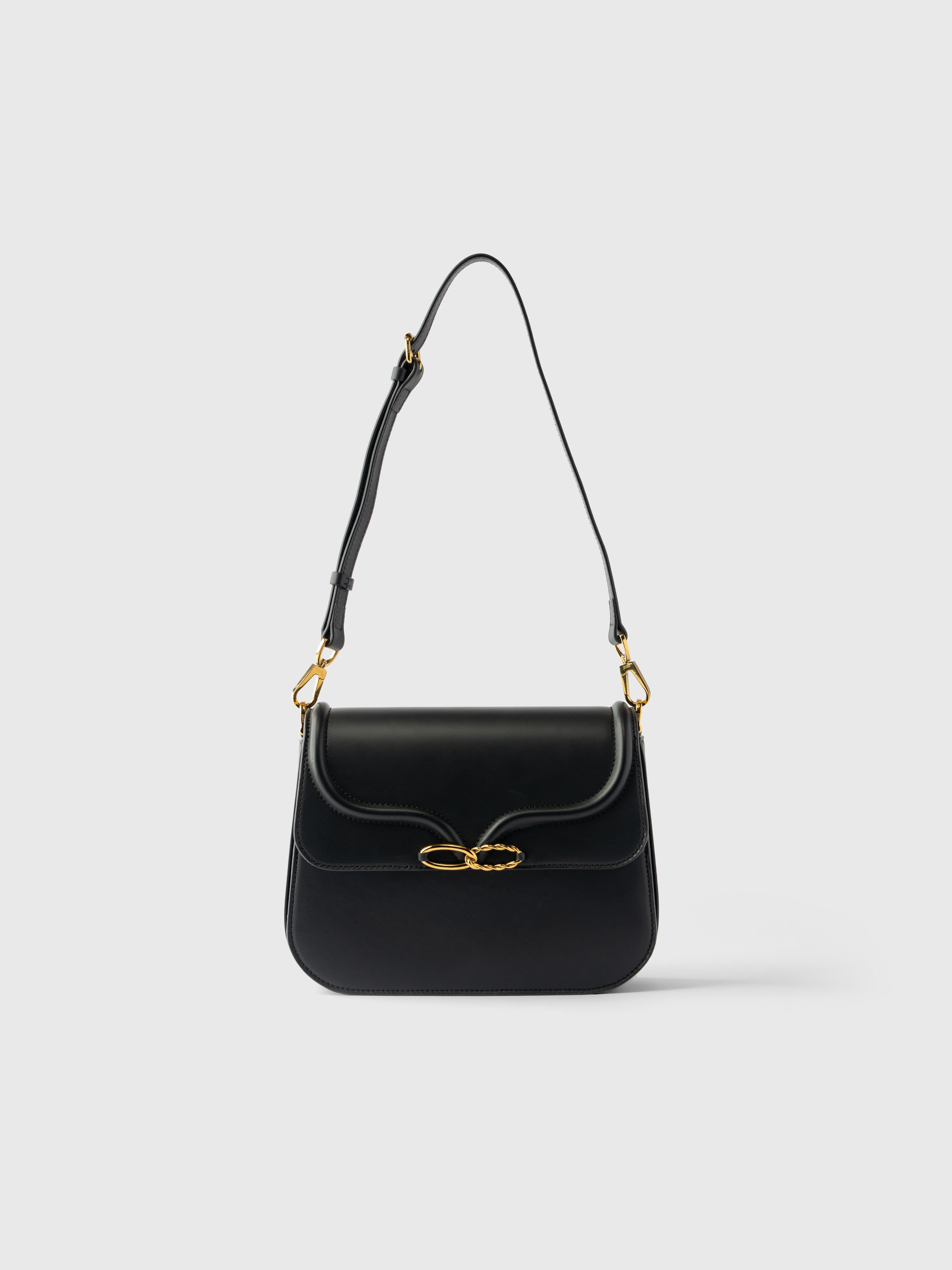 AGCF Ascot Bag in Soft Black Leather