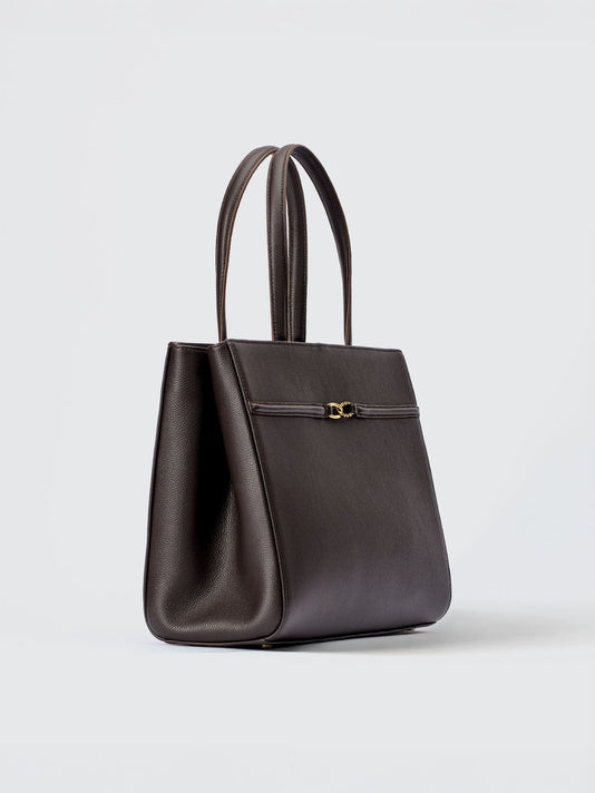 TWP Chocolate pebble Aurelia Grande - Pebble Leather view 1