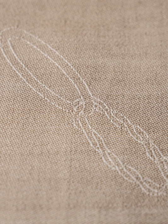 TWP Taupe - off white Unità Monogram Jacquard Scarf view 1