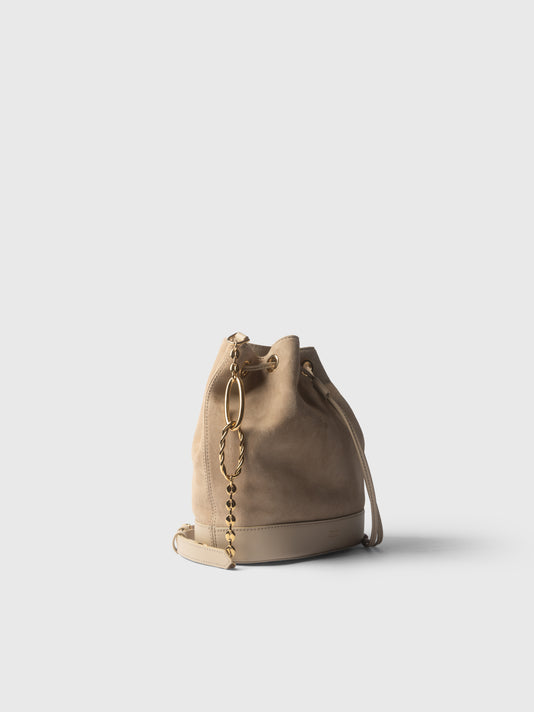 TWP Chocolate suede Savoy Bucket Bag view 1