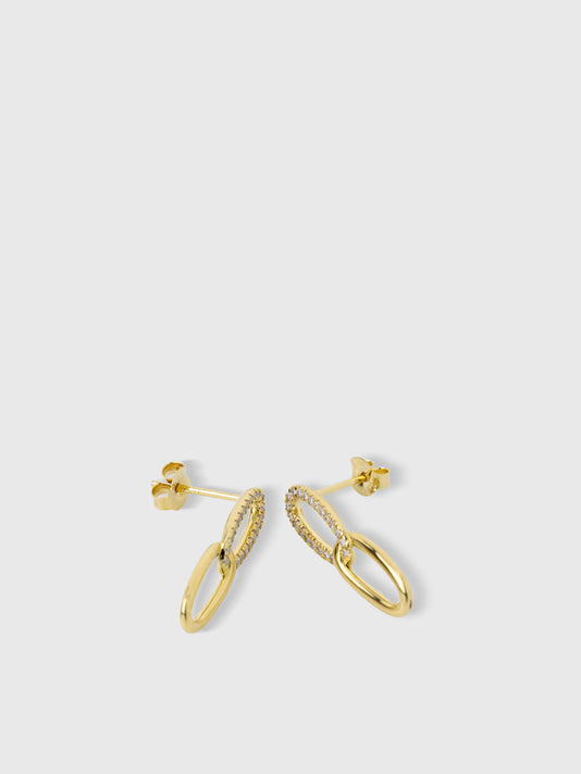 TWP Gold Chiara Diamond Earrings view 1