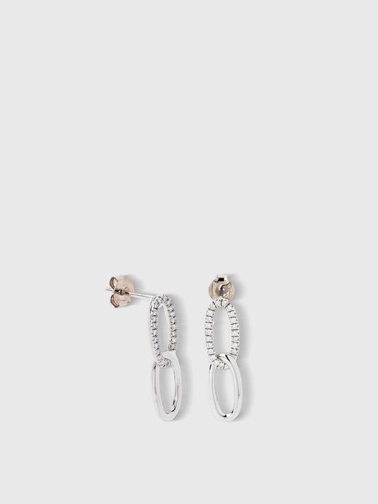 TWP White gold Chiara Diamond Earrings view 1