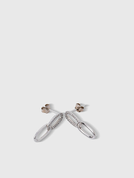 TWP White gold Chiara Diamond Earrings view 1