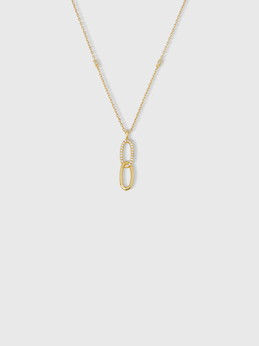 TWP Gold Chiara Diamond Necklace view 1