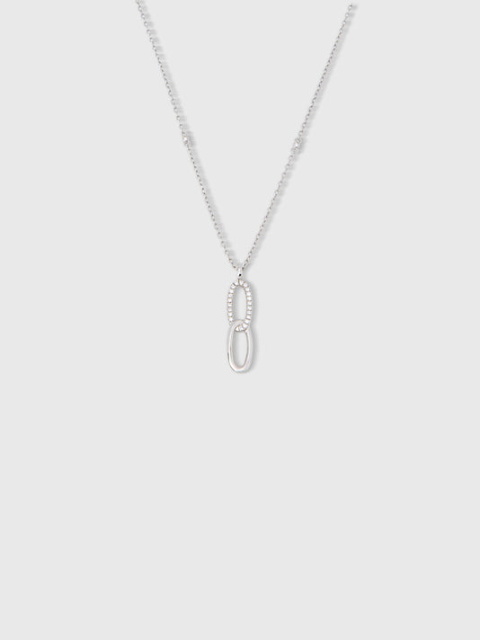 TWP White gold Chiara Diamond Necklace view 1