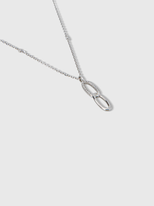 TWP White gold Chiara Diamond Necklace view 1