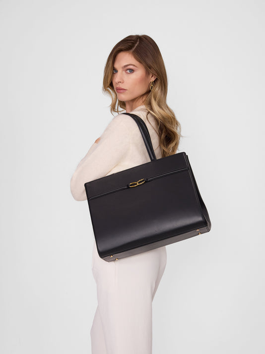 TWP Black Aurelia Grande - Smooth Leather view 1