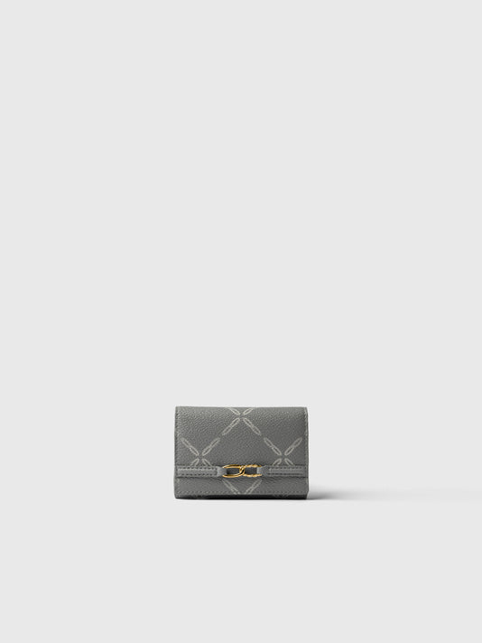 TWP Canvas grey Aurelia Cardholder view 1