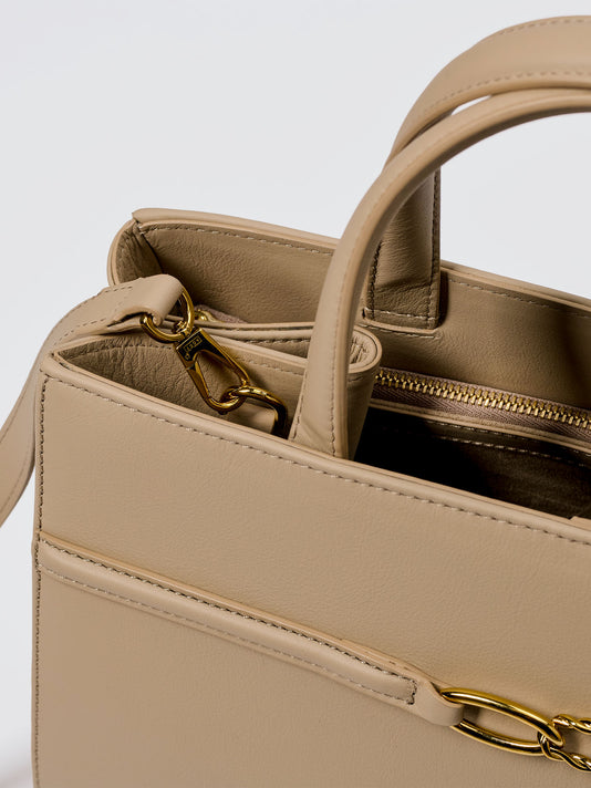 TWP Taupe pebble Aurelia Grande - Smooth Leather view 1