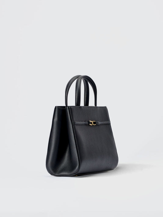 TWP Black pebble Aurelia Media - Pebble Leather view 1