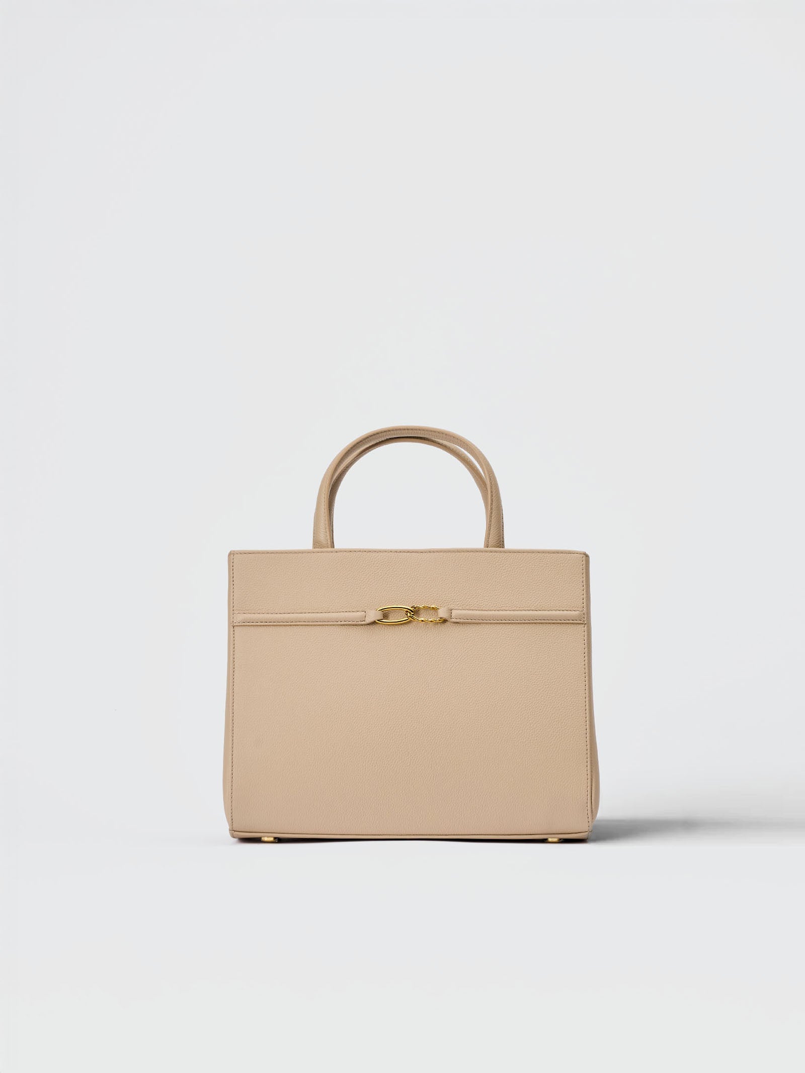 AGCF Aurelia Media Tote Bag in Pebble Leather