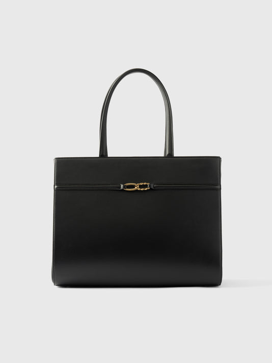 TWP Black Aurelia Grande Tote Bag view 1